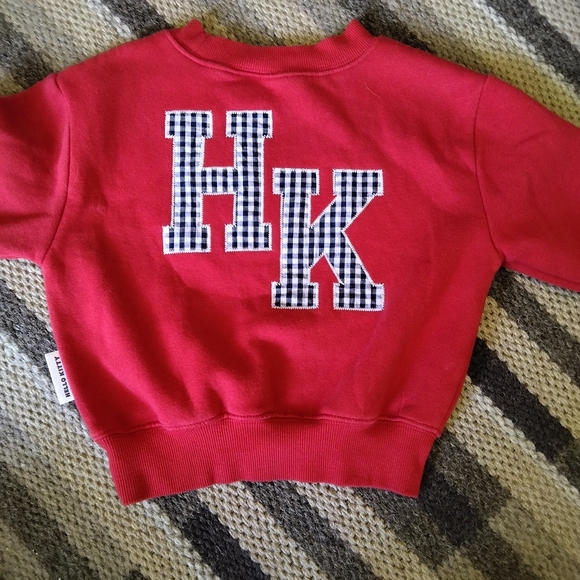 Hello Kitty Sanrio Kids Sweatshirt Fit 3T Red Logo Pullover - Picture 2 of 5